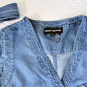 Donna Karan Light Blue Denim Dress